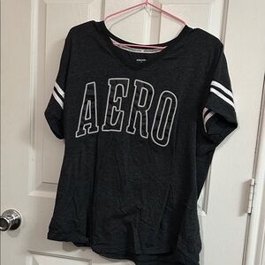 Aeropostale Black Graphic Tee